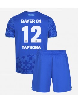 Detské Futbalové oblečenie Bayer Leverkusen Edmond Tapsoba #12 2025-26 Krátky Rukáv - Tretina (+ trenírky)